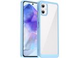 Custodia Per Samsung Galaxy A06 Trasparente, Antiurto Tpu Silicone Protettivo Blu
