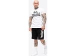 Herren T-Shirt & Shorts Set Normale Passform Mair Bianco/Nero M Lonsdale