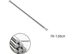 Clanmacy Asta Telescopica In Acciaio Inox Senza Foratura, Asta Per Tenda Doccia Morsetto Asta Per Tenda 70-120Cm
