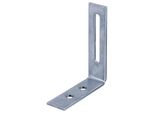 Alberts 823870 Staffa Regolabile, Con Foro Asolato, Zincata Blu, 65 X 80 X 20 Mm, Set Da 25