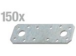 Alberts 846367 Connettori Piatti, Zincati Sendzimir, 96 X 35 Mm, Set Da 150
