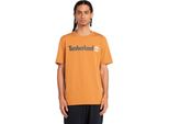 Timberland Kennebec River Logo Lineare Maglietta A Maniche Corte Arancione M Uomo Arancione M