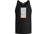 Jack & Jones Aruba Sunset Maglietta Senza Maniche Nero 3XL Uomo Nero 3XL
