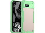 Custodia Protettiva Per Google Pixel 8A, Retro Traslucido Opaco, Custodia Bumper In Tpu Verde