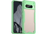 Custodia Protettiva Per Google Pixel 8 Pro, Retro Traslucido Opaco, Custodia Bumper In Tpu Verde