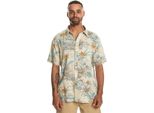Quiksilver Lemnas Camicia A Maniche Corte Beige M Uomo Beige M