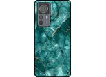 Smartphonica Custodia Per Telefono Adatta A Xiaomi 12T / 12T Pro Con Stampa In Marmo - Custodia Posteriore In Tpu Con Design In Marmo - Oro Verde