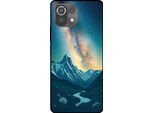 Smartphonica Custodia Per Telefono Adatta A Xiaomi Mi 11 Lite Con Impronta Di Cielo Stellato - Custodia Backcover In Tpu Con Design Spaziale E A Forma Di Via Lattea