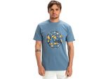 Quiksilver Evo Bubble Wrapped - Maglietta A Maniche Corte Blu M Uomo Blu M