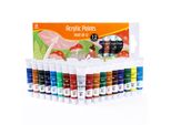 Eseng® Premium Colori Acrilici Fruit AP-12, Set Di 12 Tubi X 12Ml