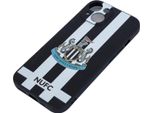 Newcastle United Fc - Custodia Per Cellulare, In Silicone, Con Strisce TA13355 (Taglia Unica) (Nero/Bianco)