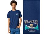 Wrangler Herren, Maglietta Graphic Tee, M, Blau, Sport, Tshirt, Camicia