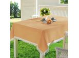 Tovaglia Da Giardino Emhelle Tovaglia Da Giardino Balcone Terrazza 130 X 160 Cm, Beige