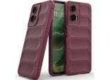Custodia Per Motorola Moto G35 Morbido Tpu Silicone Antiurto Custodia Protettiva Plum