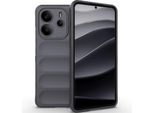 Custodia Per Xiaomi Redmi Note 14 4G Custodia Protettiva In Silicone Tpu Morbido Antiurto Grigio Scuro