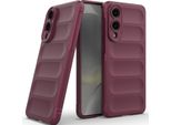 Custodia Per Samsung Galaxy S25 Edge Morbido Tpu Silicone Antiurto Custodia Protettiva Plum