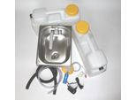 230V Mini Cucina Vendita Kit Lavello Camper 325X265X200 Mm Grigio Barwig