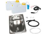 12V Mini Cucina Campeggio Vendita Kit Stand Lavello Camper 325X265X150Mm Novo Bianco