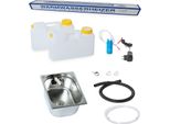 230V Acqua Calda Mini Cucina Vendita Kit Stand Lavello 325X265X150Mm Campeggio Womo