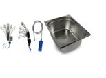 Lavello In Acciaio Inox 325X265X150 Mm Lavello Da Campeggio + Set Pompa Rubinetto