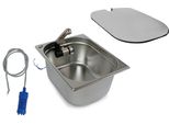 Set Lavello 325X265X150 + Coperchio Camping Womo Caravan Motorhome Lavello Ford