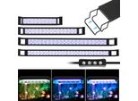 Tolletour 75-90Cm Led Acquario Luce Lampada Pesci D'acqua Dolce Spettro Completo