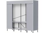 Armadio Tolletour 178 X170 X 48 Cm Armadio Moderno In Tessuto Con Asta Appendiabiti Armadio Pieghevole Antipolvere