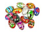 Uova Di Pasqua Dipinte - Grandi Uova Di Legno Xl Polish - 7 Pezzi - Regalo Di Pasqua - Uova Di Pasqua In Legno Dipinte A Mano