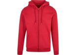 Build Your Brand Giacca Pesante Con Cappuccio Da Uomo RW5680 (4XL) (Rosso Città)