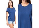 Mustang Damen, Maglietta Alina C Scar, S, Blau, Sport, Tshirt, Camicia