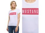 Mustang Damen, Maglietta Alina, S, Weiß, Sport, Tshirt, Camicia