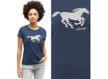 Mustang Damen, Maglietta Loa, M, Blau, Sport, Tshirt, Camicia