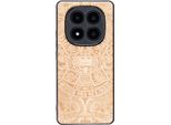 Custodia In Legno Per Xiaomi Redmi Note 14 Pro 5G / Xiaomi Poco X7, Calendario Azteco Bewood Aniegre