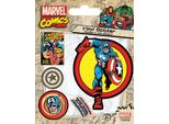 Marvel Comics - Set Di Adesivi - Capitan America Retro