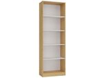 Libreria Stretta Rauno - 60 Cm, Rovere Artigianale / Bianco