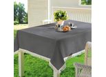 Emhelle Tovaglia Da Giardino Balcone Terrazza 130 X 160 Cm, Grigio Scuro