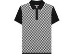 Lambretta - Polo Con Stampa All-Over Da Uomo LB174 (M) (Nero/Bianco)