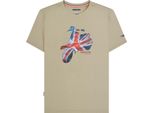 Lambretta - Maglietta "SS25"" Da Uomo LB152 (Xl) (Colori Pietra)"