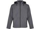 Sols - Giacca Softshell "Race"" Con Cappuccio Da Uomo PC7771 (S) (Carbone)"