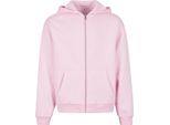 Build Your Brand - Felpa Con Cappuccio Con Zip A Tutta Lunghezza Per Uomo/Donna Unisex RW10625 (Xl) (Rosa Chiaro)