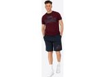 Herren T-Shirt & Shorts Set Normale Passform Maist Oxblood/Dark Navy M Lonsdale