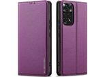 Custodia Magnetica In Pelle Flip Per Xiaomi Redmi Note 11 Pro / Note12 Pro 4G, Con Slot Per Schede E Funzione Stand Viola