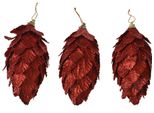 Ciondolo Decorativo Fiori Clayre & Eef Ø 7X13 Cm Plastica Rossa