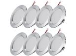 8 Pezzi 3W 12V Led Faretto Da Incasso Ultrasottile Luce Da Soffitto Faretto Da Incasso Illuminazione Interna, Bianco Freddo