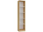 Libreria Stretta Rauno - 40 Cm, Rovere Artigianale / Bianco