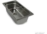 Lavandino In Acciaio Inox Lavandino Da Campeggio 325X176X100 + Scarico Camper