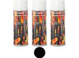 Vernice Per Stufe 1200 °C Vernice Speciale Per Stufe Vernice Termica Spray Nero 3 X 400 Ml Camino