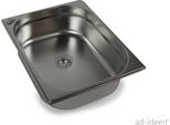 Lavandino In Acciaio Inox Lavandino Per Campeggio 325X265X100 + Scarico Camper