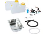 Set Tecnologico Lavabo Da Campeggio 12V Kit Lavabo 325X265X100Mm Lxp