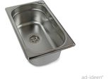 Lavello In Acciaio Inox Lavandino Da Campeggio 265X160X100 + Scarico 3/4